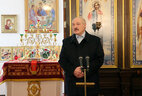 During the visit to the Transfiguration Church in Baran