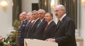 Аляксандр Лукашэнка выступіў на цырымоніі ўручэння пагонаў вышэйшаму афіцэрскаму складу