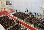 У час цырымоніі ўступлення на пасаду нававыбранага Прэзідэнта Рэспублікі Беларусь