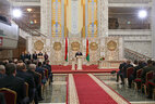 Во время церемонии вступления в должность вновь избранного Президента Республики Беларусь