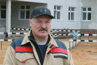 Александр Лукашенко во время субботника