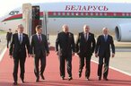 Прэзідэнт Беларусі Аляксандр Лукашэнка прыбыў у аэрапорт Масквы