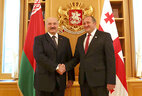 Встреча Президента Беларуси Александра Лукашенко и Президента Грузии Георгия Маргвелашвили в формате один на один