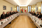 Во время переговоров Александра Лукашенко с Президентом Грузии Георгием Маргвелашвили в расширенном формате