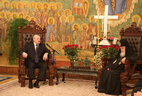 Президент Беларуси Александр Лукашенко встретился с Католикосом-Патриархом всея Грузии, Архиепископом Мцхетским и Тбилисским, Митрополитом Пицундским и Сухум-Абхазским Илией II