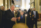 Аляксандр Лукашэнка наведаў Кафедральны сабор Святой Тройцы