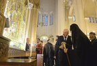Александр Лукашенко посетил Кафедральный собор Святой Троицы