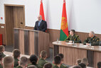 Belarus President Aleksandr Lukashenko delivers a speech