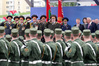 Президент Беларуси Александр Лукашенко на параде в ознаменование Дня Независимости