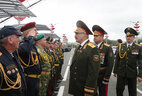 Президент Беларуси Александр Лукашенко на параде в ознаменование Дня Независимости
