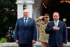 Церемония официальной встречи Президента Беларуси Александра Лукашенко с участием почетного караула