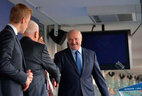 Президент Беларуси Александр Лукашенко на церемонии открытия матча