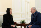 Президент Беларуси Александр Лукашенко и вдова умершего Президента Татьяна Каримова