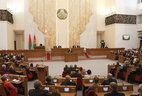 Во время встречи с белорусскими парламентариями