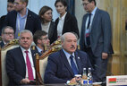 Президент Беларуси Александр Лукашенко во время заседания Совета коллективной безопасности ОДКБ в расширенном составе