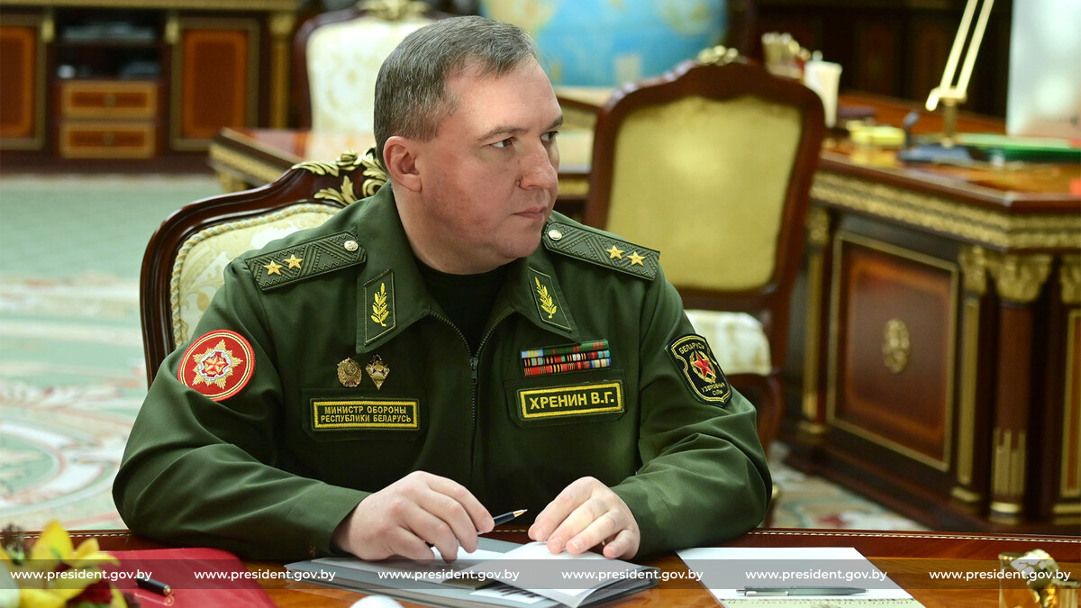 Report of Defense Minister Viktor Khrenin, Chief of the General Staff  Aleksandr Volfovich | Official Internet Portal of the President of the  Republic of Belarus