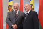 Alexander Lukashenko and Nicolae Timofti