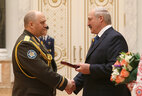 Commander of the Air Force and Air Defense Force of Belarus Major General Oleg Dvigalev is honored with the Order Service to the Homeland 3rd Class