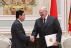 Alexander Lukashenko and Gurbanguly Berdimuhamedov