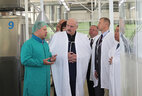 Aleksandr Lukashenko during the visit to the enterprise