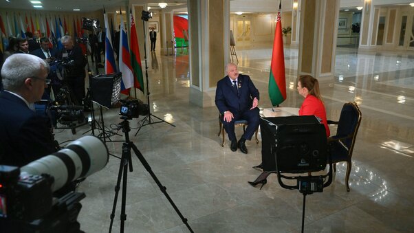Президент Беларуси Александр Лукашенко дал интервью телеведущей Ольге Скабеевой Лукашенко Скабеева
