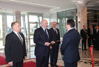 During the official inauguration of a new building of Belarus' Supreme Court