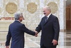 Alexander Lukashenko and President of Armenia Serzh Sargsyan