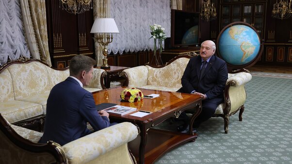 Встреча с губернатором Приморского края России Олегом Кожемяко Александр Лукашенко, встреча с Олегом Кожемяко