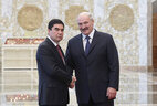 Alexander Lukashenko and President of Turkmenistan Gurbanguly Berdimuhamedov