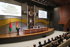 Chairman of the Supreme Court Valentin Sukalo and Belarus President Aleksandr Lukashenko during the meeting