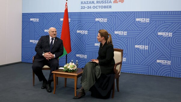 Интервью журналистке ВГТРК Ольге Скабеевой Лукашенко БРИКС Казань, Лукашенко саммит БРИКС, Лукашенко Скабеевой, интервью о Скабеевой с Лукашенко