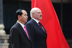 Vietnam President Tran Dai Quang and Belarus President Alexander Lukashenko