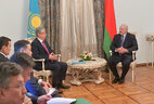 During the meeting with Kazakhstan President Kassym-Jomart Tokayev