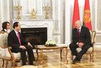 One-on-one meeting with Vietnam President Tran Dai Quang