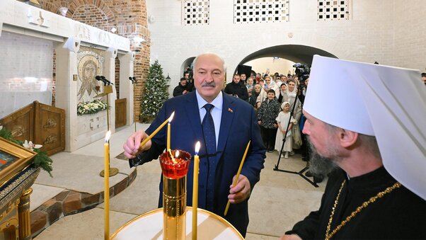 Посещение храма в честь иконы Божией Матери "Млекопитательница" Александр Лукашенко, Рождество, Лукашенко Рождество 2026, храм в честь иконы Божией Матери Млекопитательница