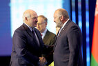 Президент Беларуси Александр Лукашенко и экс-президент Грузии Георгий Маргвелашвили