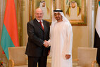 Переговоры с Наследным принцем Абу-Даби, заместителем Верховного Главнокомандующего Вооруженными Силами ОАЭ шейхом Мухаммедом бен Заидом аль-Нахайяном