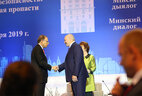 Former deputy secretary general of NATO Alexander Vershbow and Belarus President Aleksandr Lukashenko