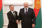 Alexander Lukashenko received the credentials of Ambassador Extraordinary and Plenipotentiary of Albania to Belarus (on concurrent) Arben Gazioni