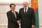 Alexander Lukashenko received the credentials of Ambassador Extraordinary and Plenipotentiary of the Democratic People’s Republic of Korea to Belarus (on concurrent) Kim Hyun Joon