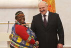 Alexander Lukashenko received the credentials of Ambassador Extraordinary and Plenipotentiary of South Africa to Belarus (on concurrent) Nomasonto Maria Sibanda-Thusi