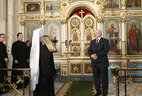 Alexander Lukashenko and Metropolitan Pavel
