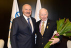 Belarus President Alexander Lukashenko meets with President of the European Olympic Committees Patrick Hickey in Baku