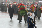 The wreath-laying ceremony
