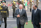 Belarus President Alexander Lukashenko and Uzbekistan Prime Minister Abdulla Aripov