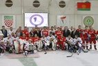 Participants of the ice hockey match