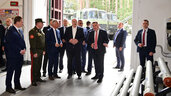 Александр Лукашенко ознакомился с организацией производства реактивных снарядов в Беларуси 