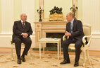Meeting of Belarus President Alexander Lukashenko and Russia President Vladimir Putin in the Kremlin