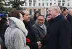 Alexander Lukashenko talks to the representatives of the diplomatic corps