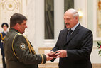 Commander of Special Operations Forces of the Armed Forces of Belarus Vadim Denisenko is honored with the Order for Service to the Homeland 3rd Class